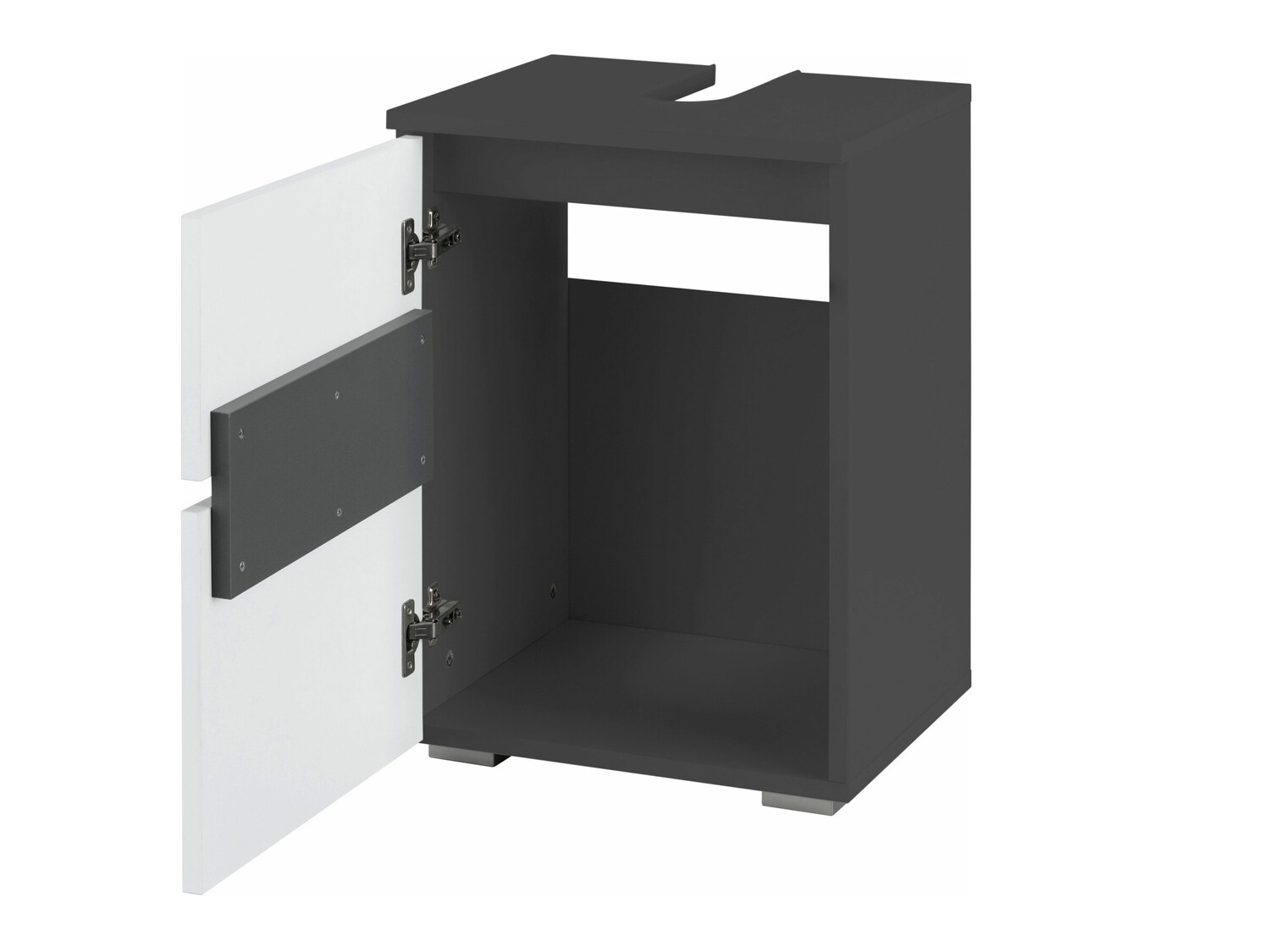 Mosdó alatti álló szekrény Soncamu 103 (Fehér + Antracit)