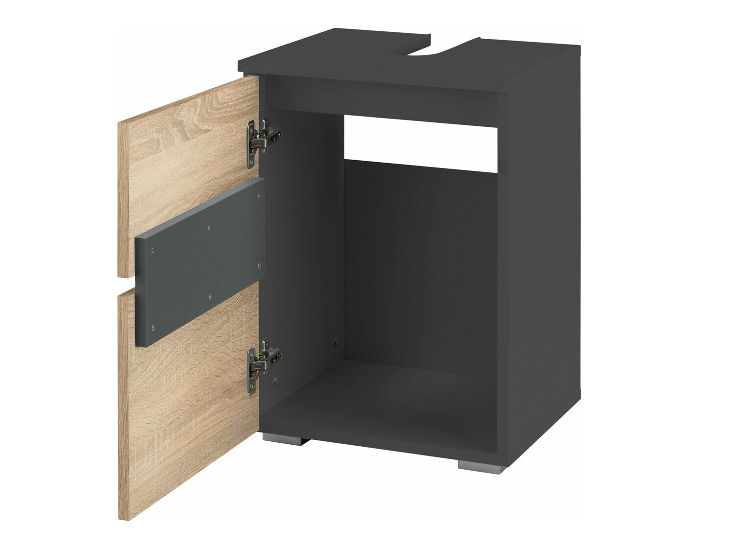 Mosdó alatti szekrény Soncamu 103 (Antracit + Tölgy)