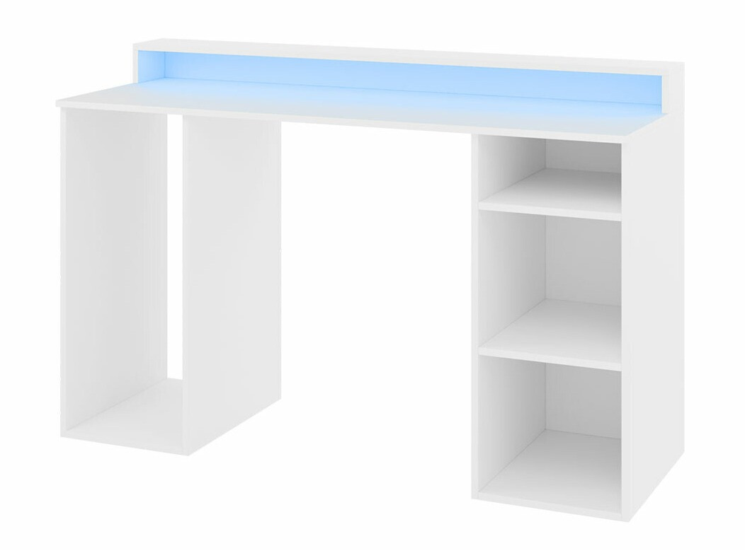 Gamer asztal Lila (Fehér)