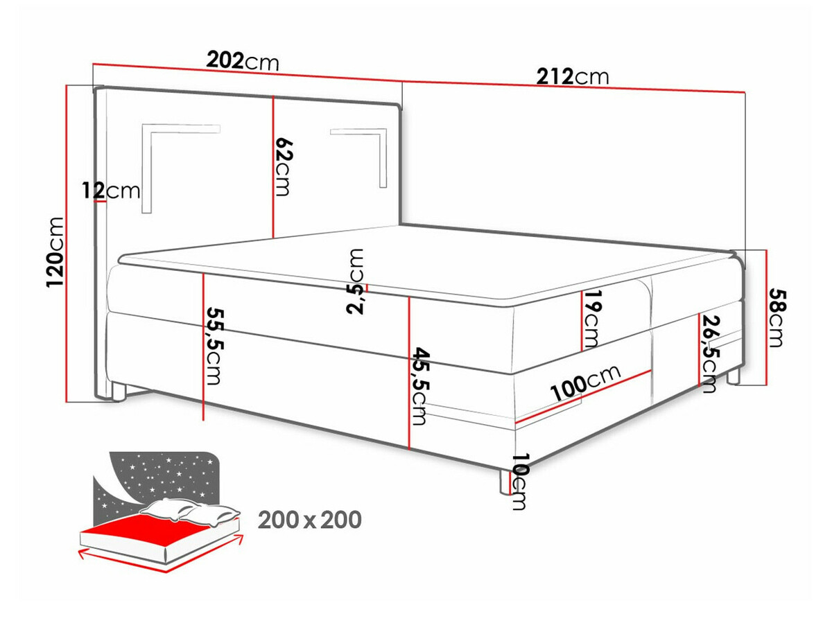 Kontinentális ágy Baltimore 173 (Fresh 1)