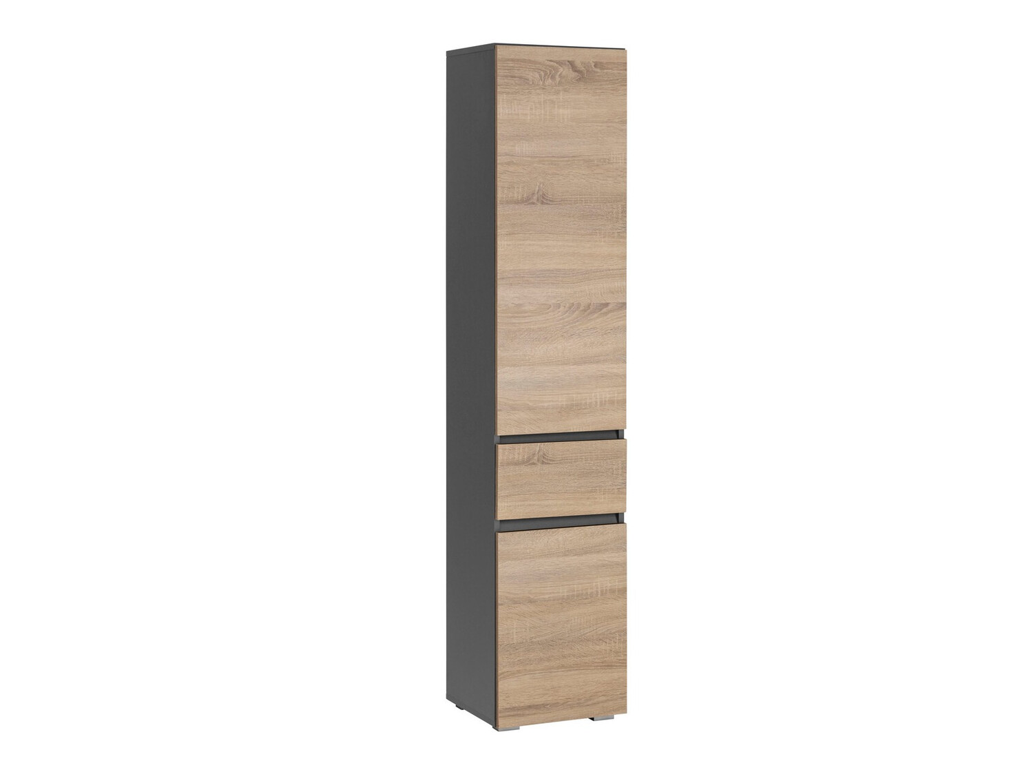 Beépített fürdőszoba szekrény Soncamu 106 (Antracit + Tölgy)
