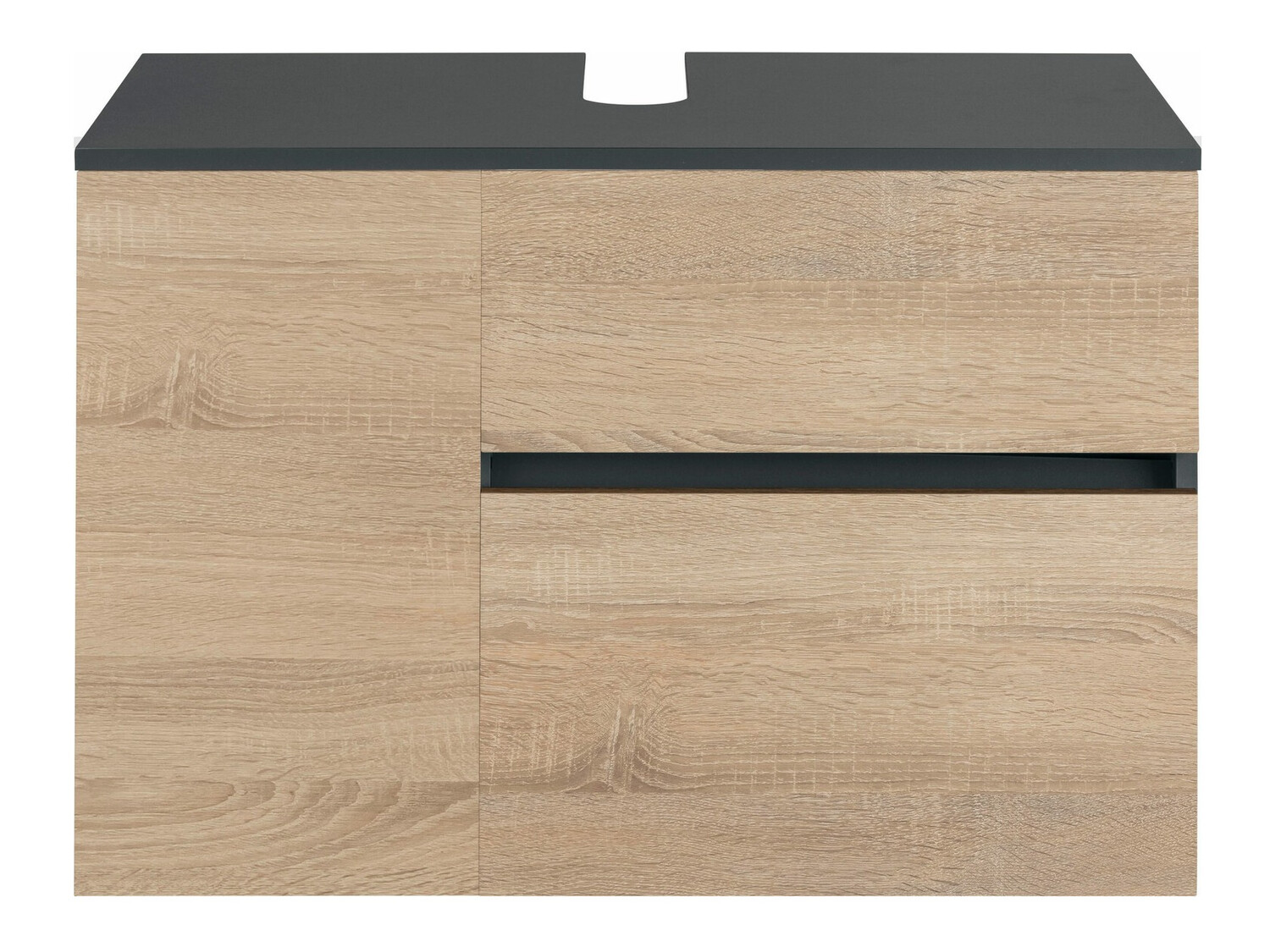 Fali szekrény mosdónak Soncamu 107 (Antracit + Tölgy)