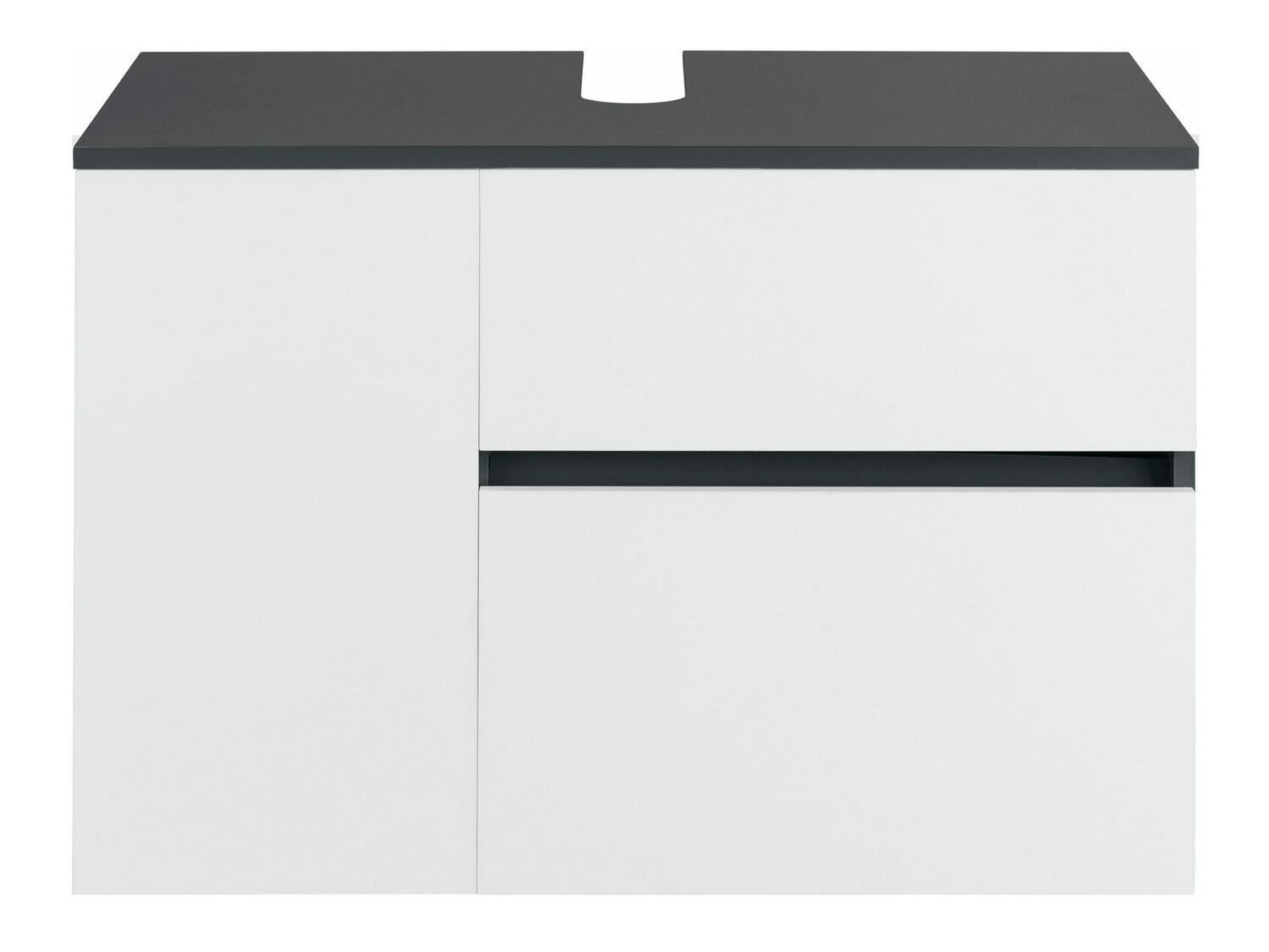 Fali szekrény mosdónak Soncamu 107 (Fehér + Antracit)