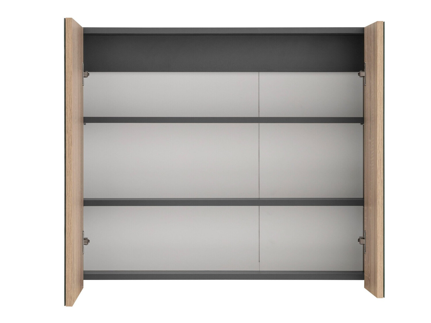 Fürdőszoba tükörszekrény Soncamu 104 (Antracit + Sonoma tölgy)