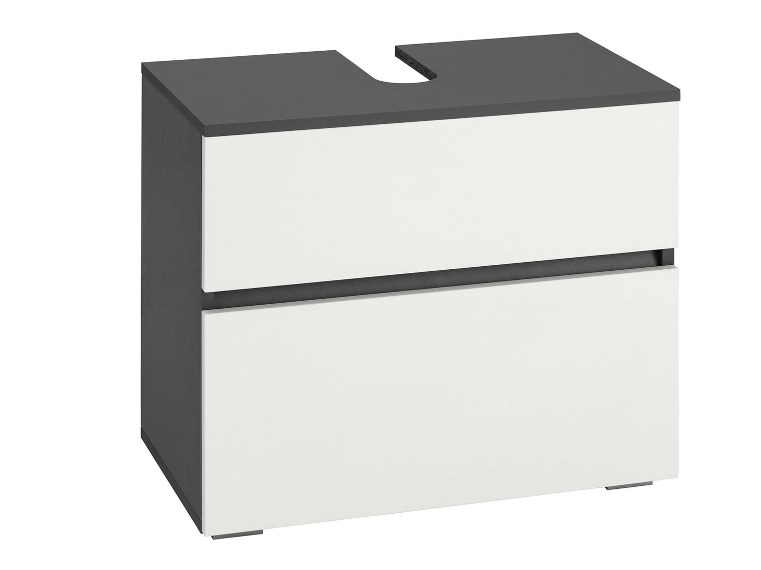 Mosdó alatti álló szekrény Soncamu 110 (Fehér + Antracit)