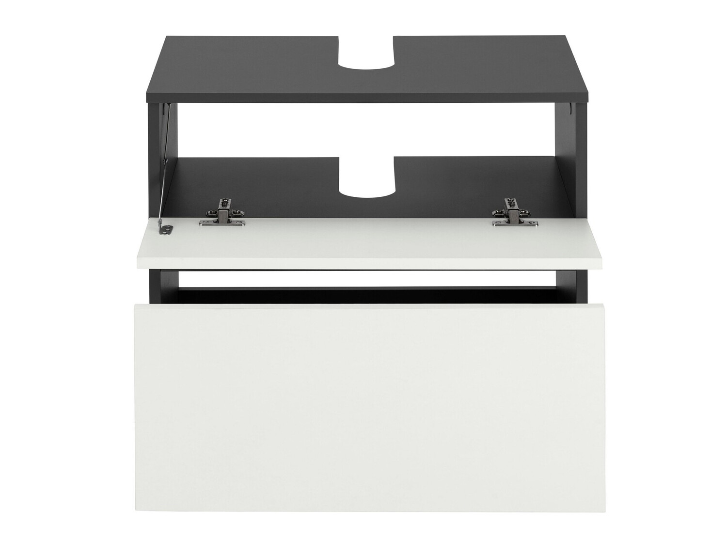 Mosdó alatti álló szekrény Soncamu 110 (Fehér + Antracit)