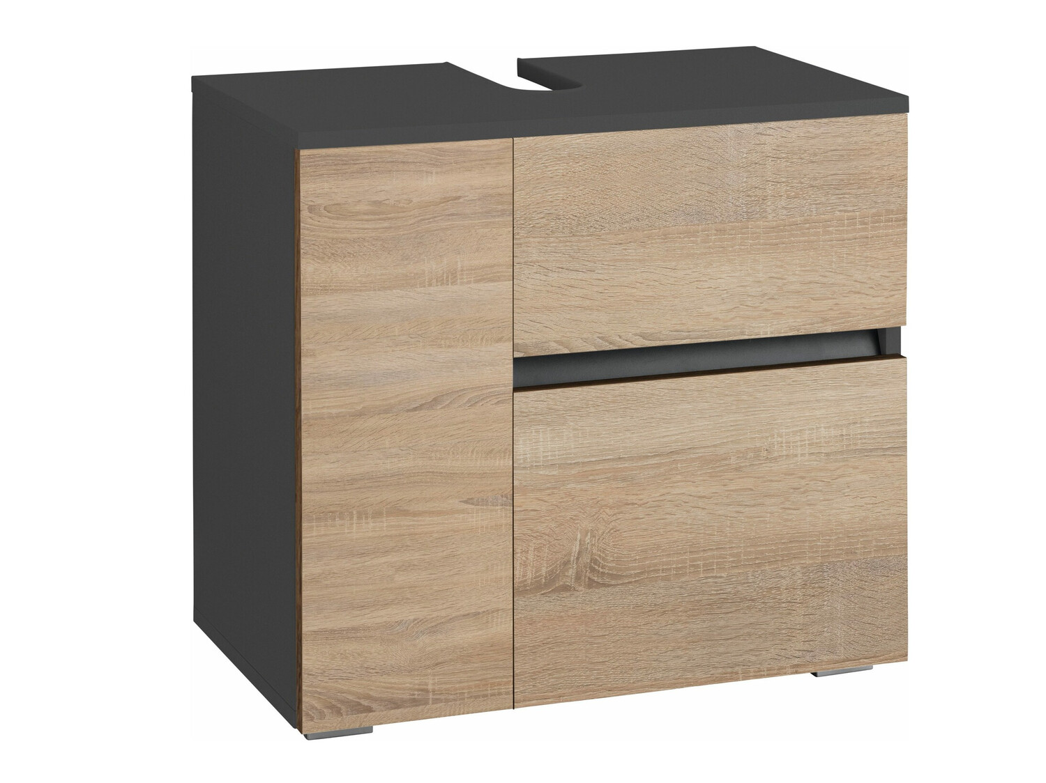 Mosdó alatti szekrény Soncamu 108 (Antracit + Tölgy)