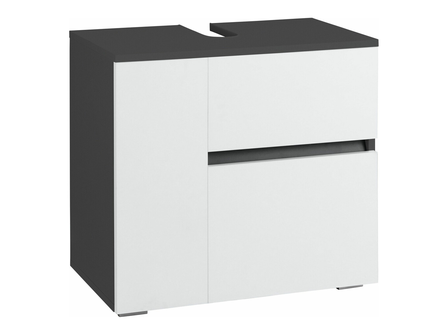 Mosdó alatti szekrény Soncamu 108 (Fehér + Antracit)