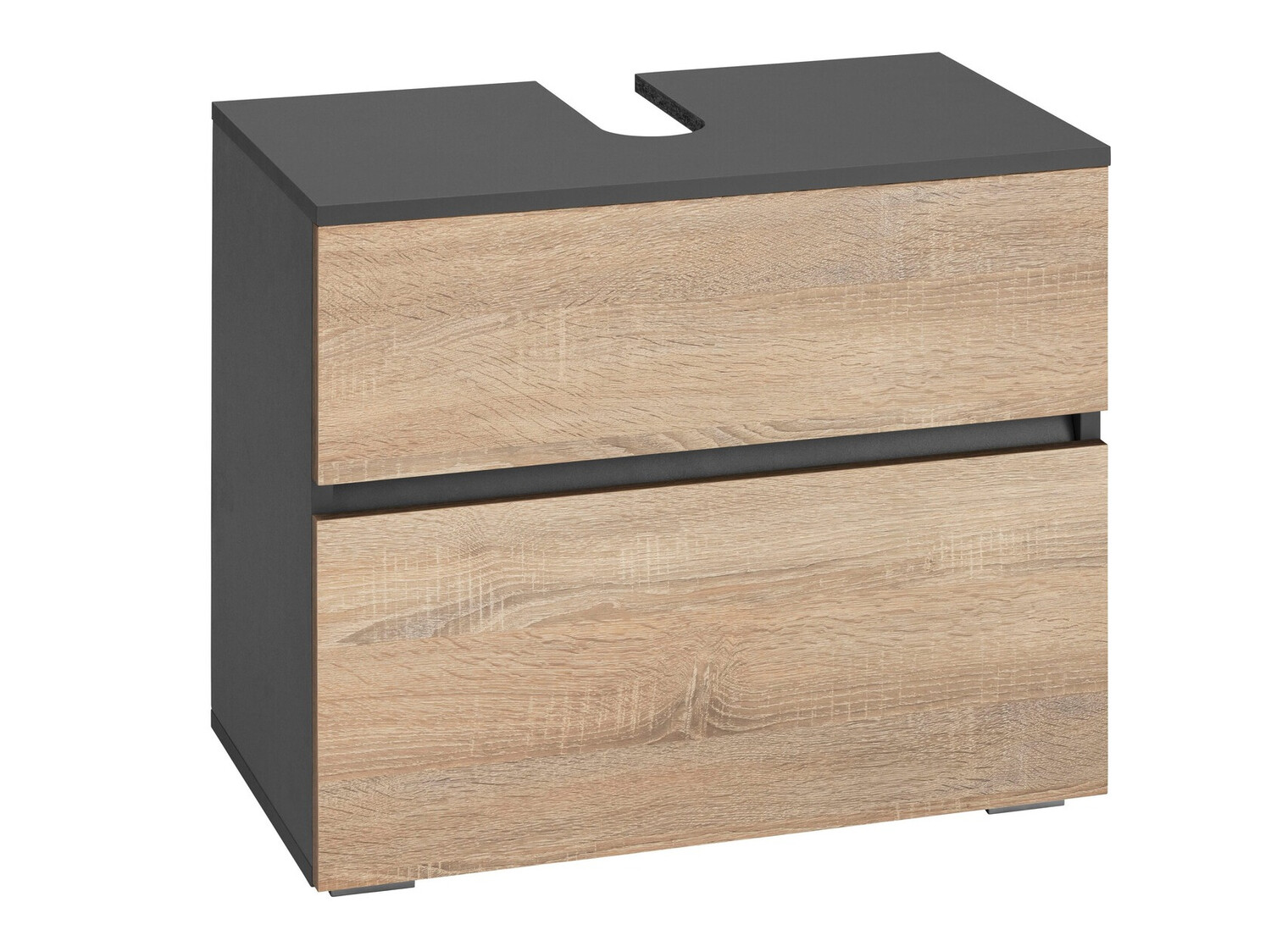 Mosdó alatti szekrény Soncamu 110 (Antracit + Tölgy)
