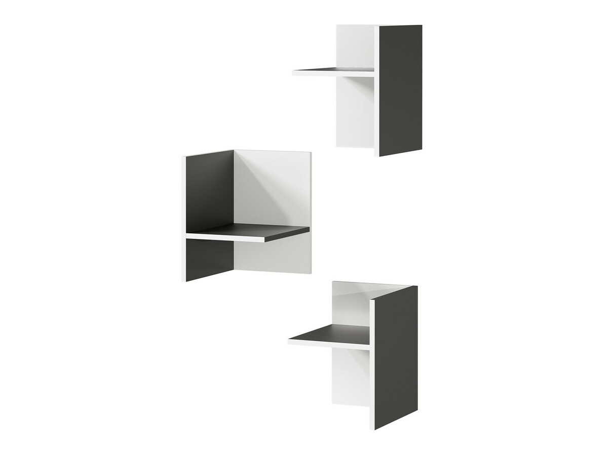 Polc szett Fivcalu 104 (Fehér + Grafit)