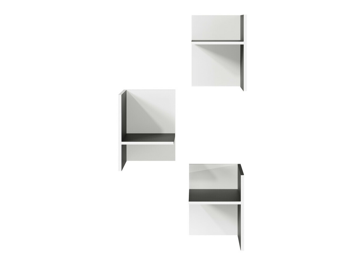 Polc szett Fivcalu 104 (Fehér + Grafit)