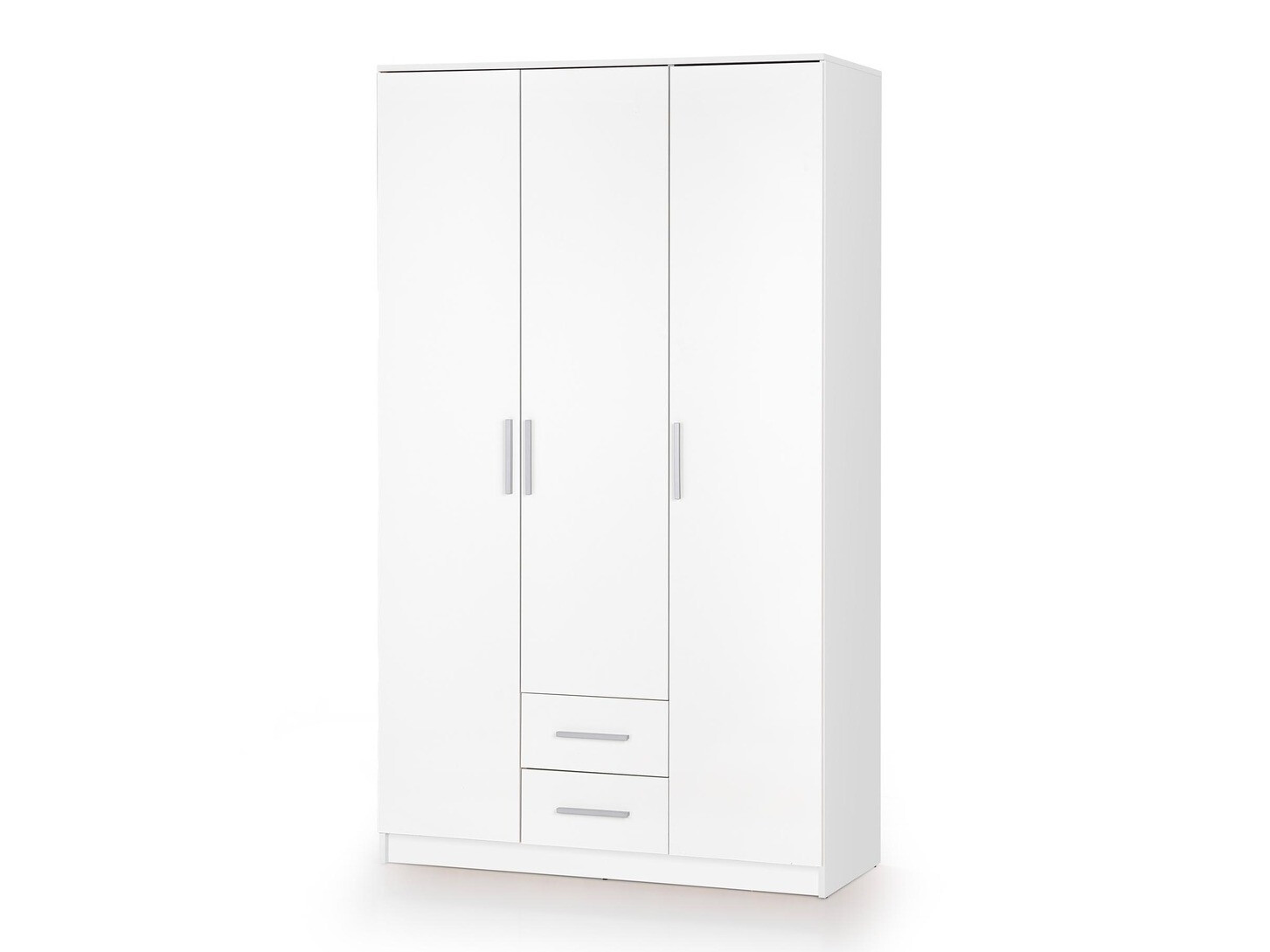 Gardróbszekrény Cirveso 113 (Fehér + Fényes fehér)