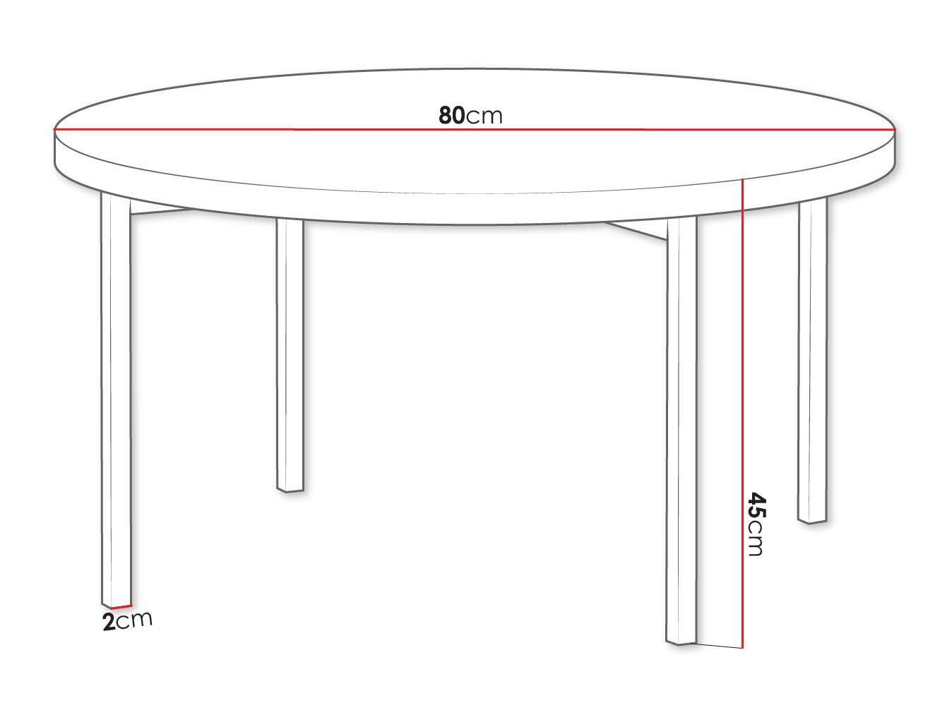 Dohányzóasztal Providence 178 (Fehér + Fekete)