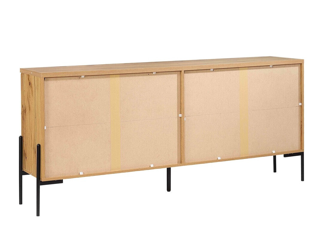 Szekrény Denton 977 (Fekete + Wotan tölgy)