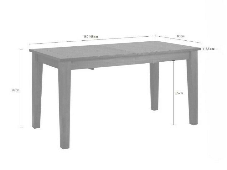 Asztal Denton 947 (Sötét barna)