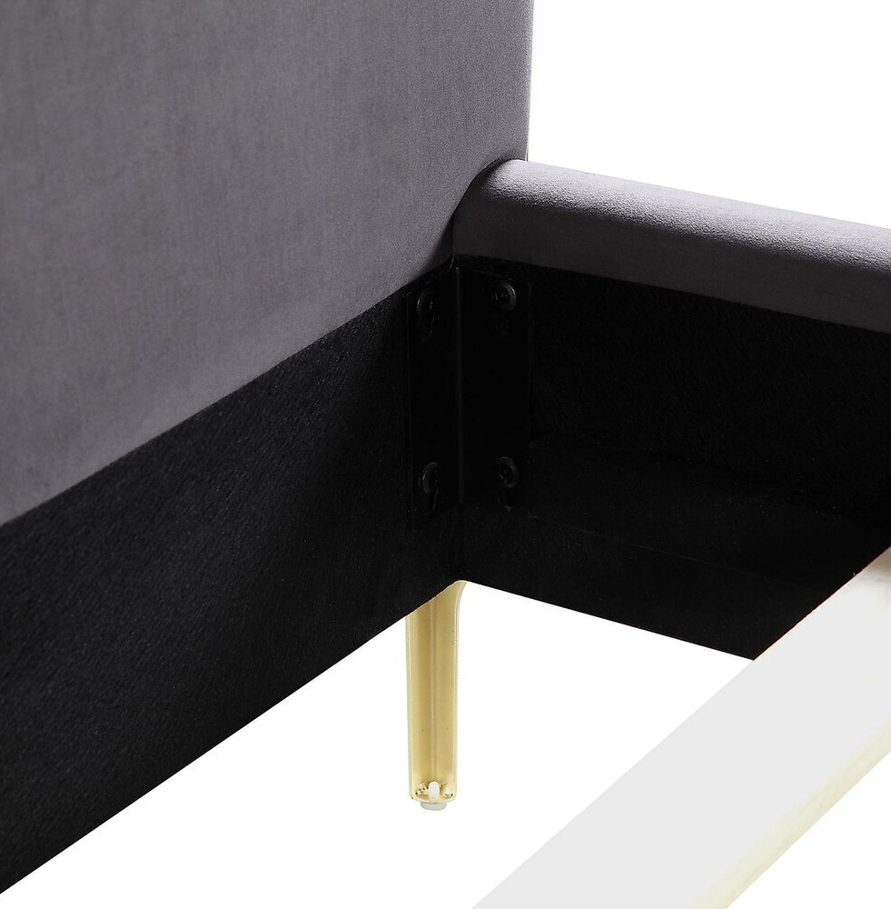 Ágy Riverton 681 (Sötétszürke + Sárgaréz)