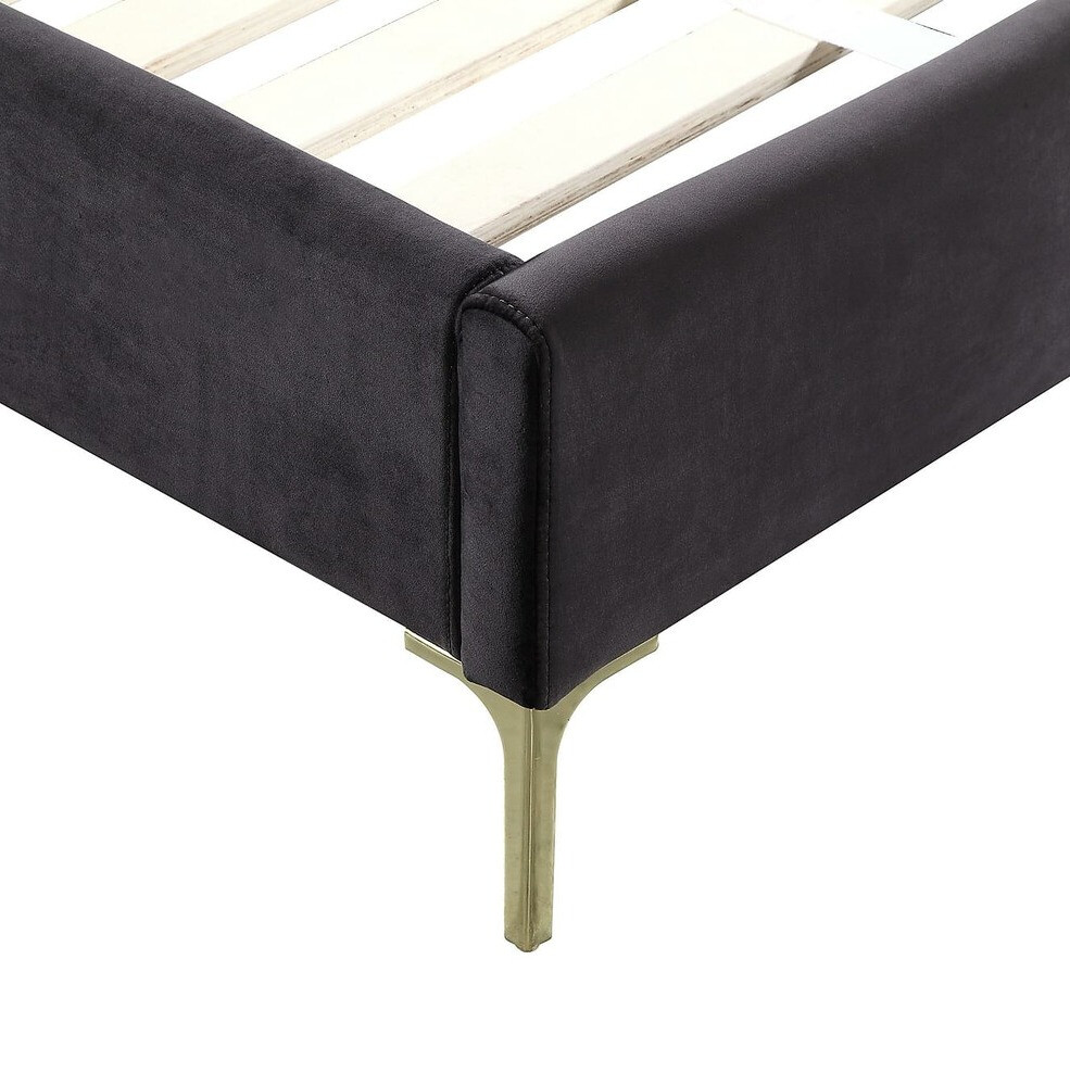 Ágy Riverton 681 (Sötétszürke + Sárgaréz)