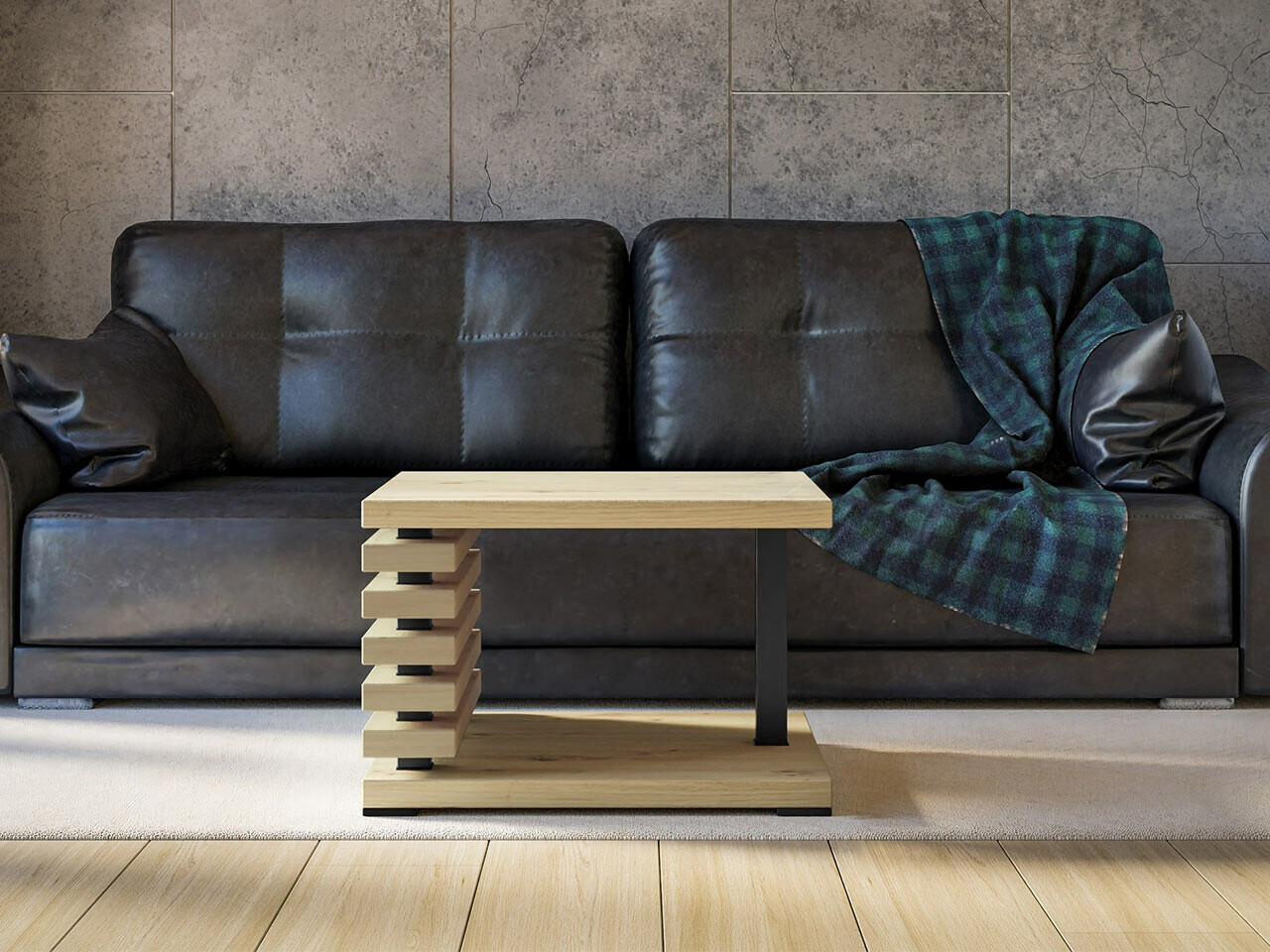 Dohányzóasztal Goodyear 123 (Artisan tölgy)