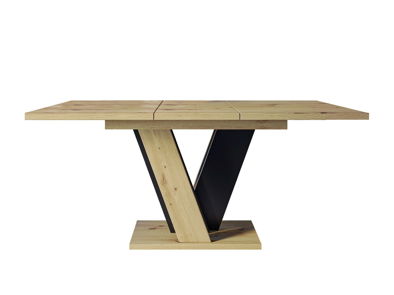 Asztal Goodyear 125 (Artisan tölgy + Fekete)