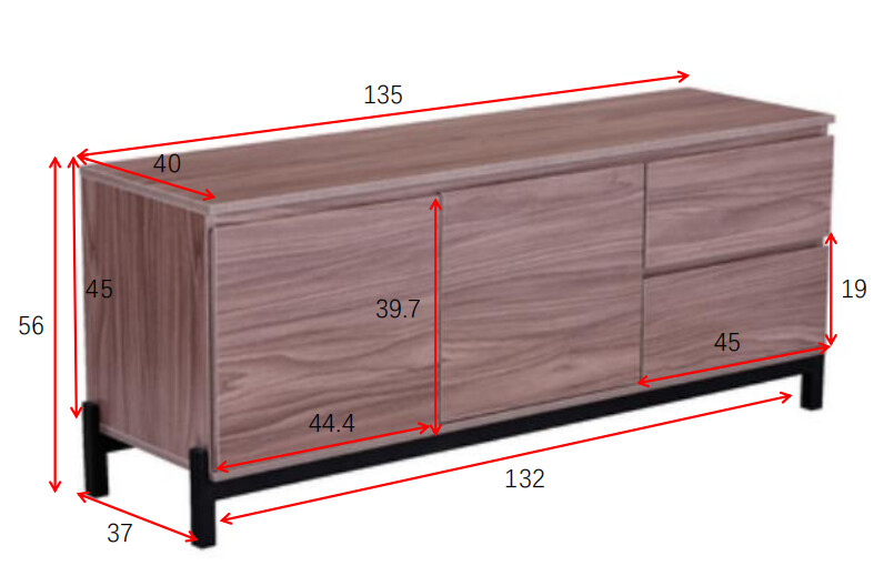 Komód Dallas 3238 (Dió)