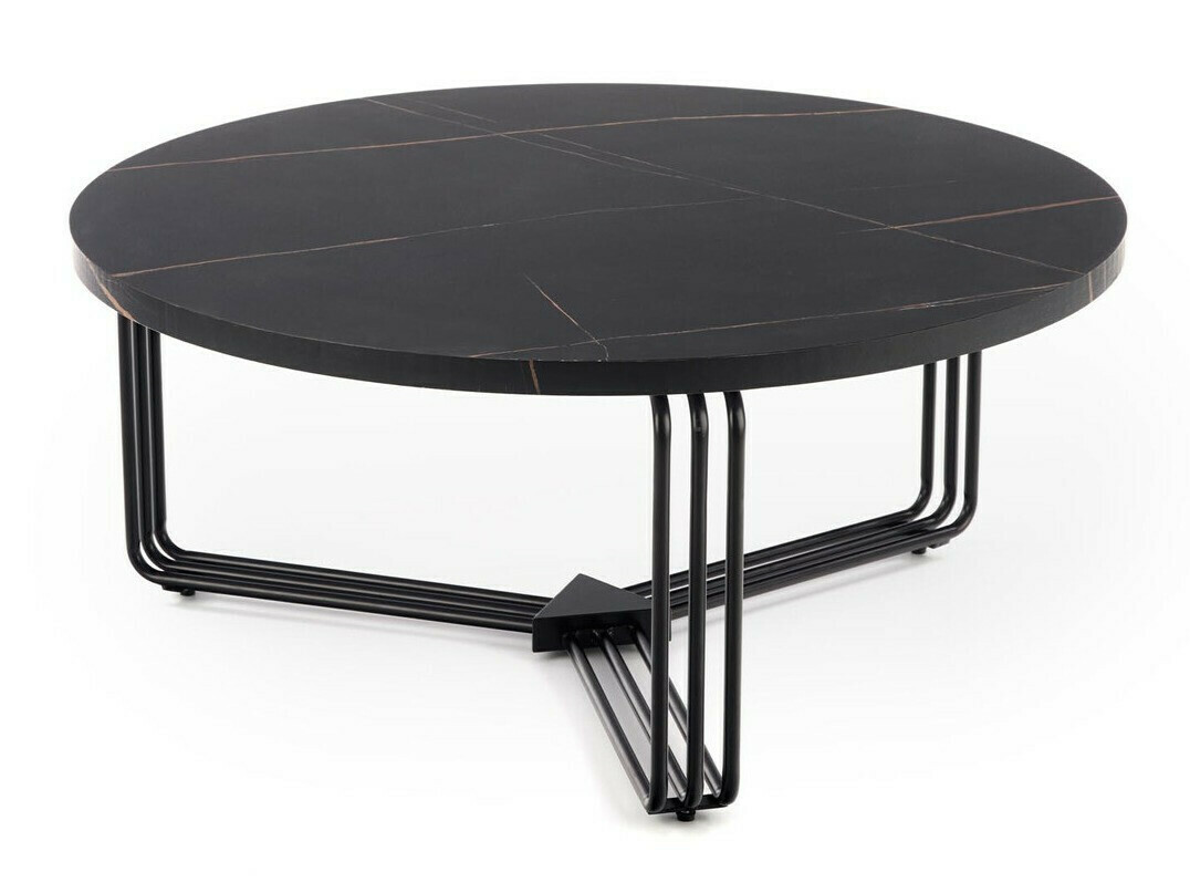 Dohányzóasztal Houston 1275 (Fekete márvány + Fekete)