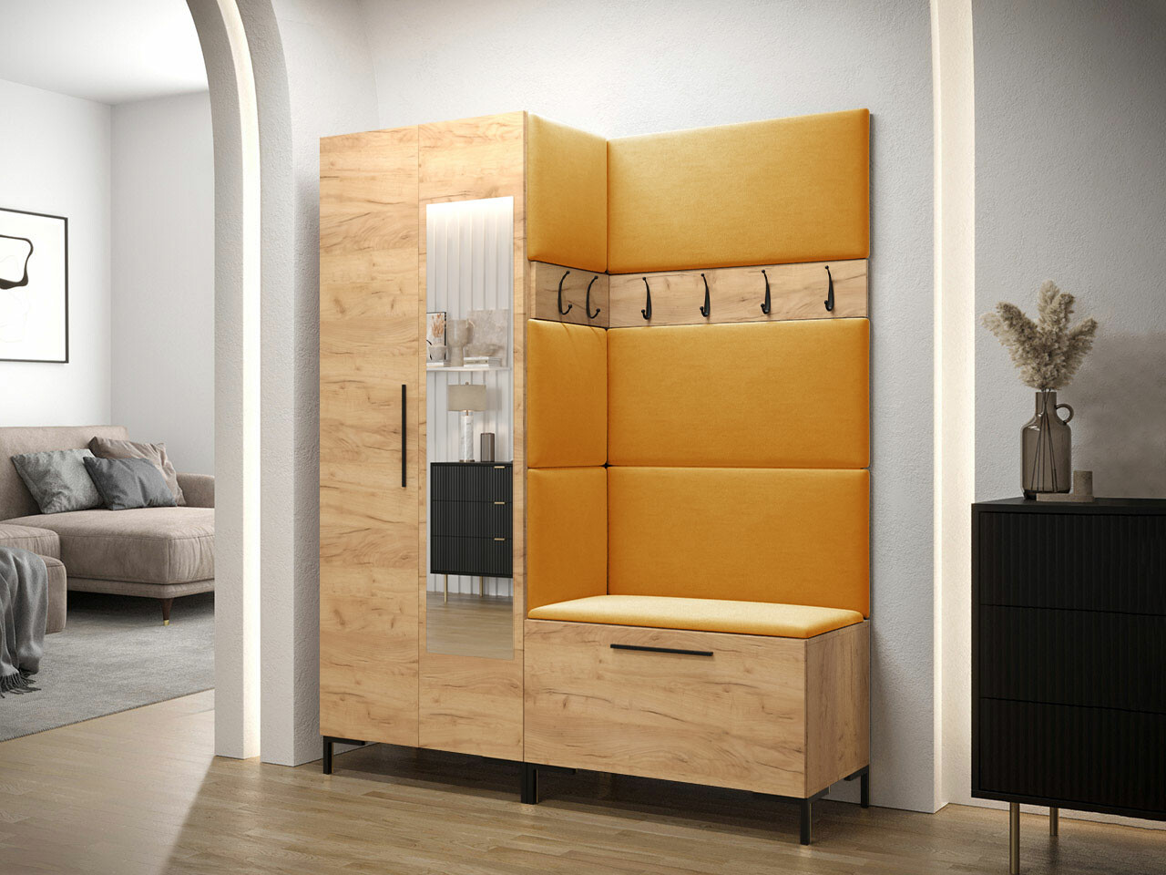 Előszoba garnitúra Tivsoa 107 (Craft tölgy)