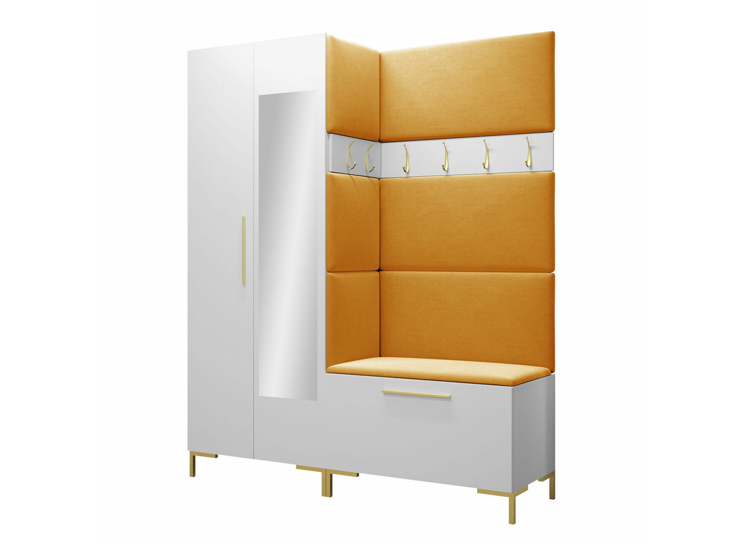 Előszoba garnitúra Tivsoa 107 (Fehér)