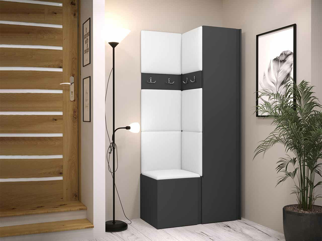 Előszoba garnitúra Hartford 348 (Grafit)