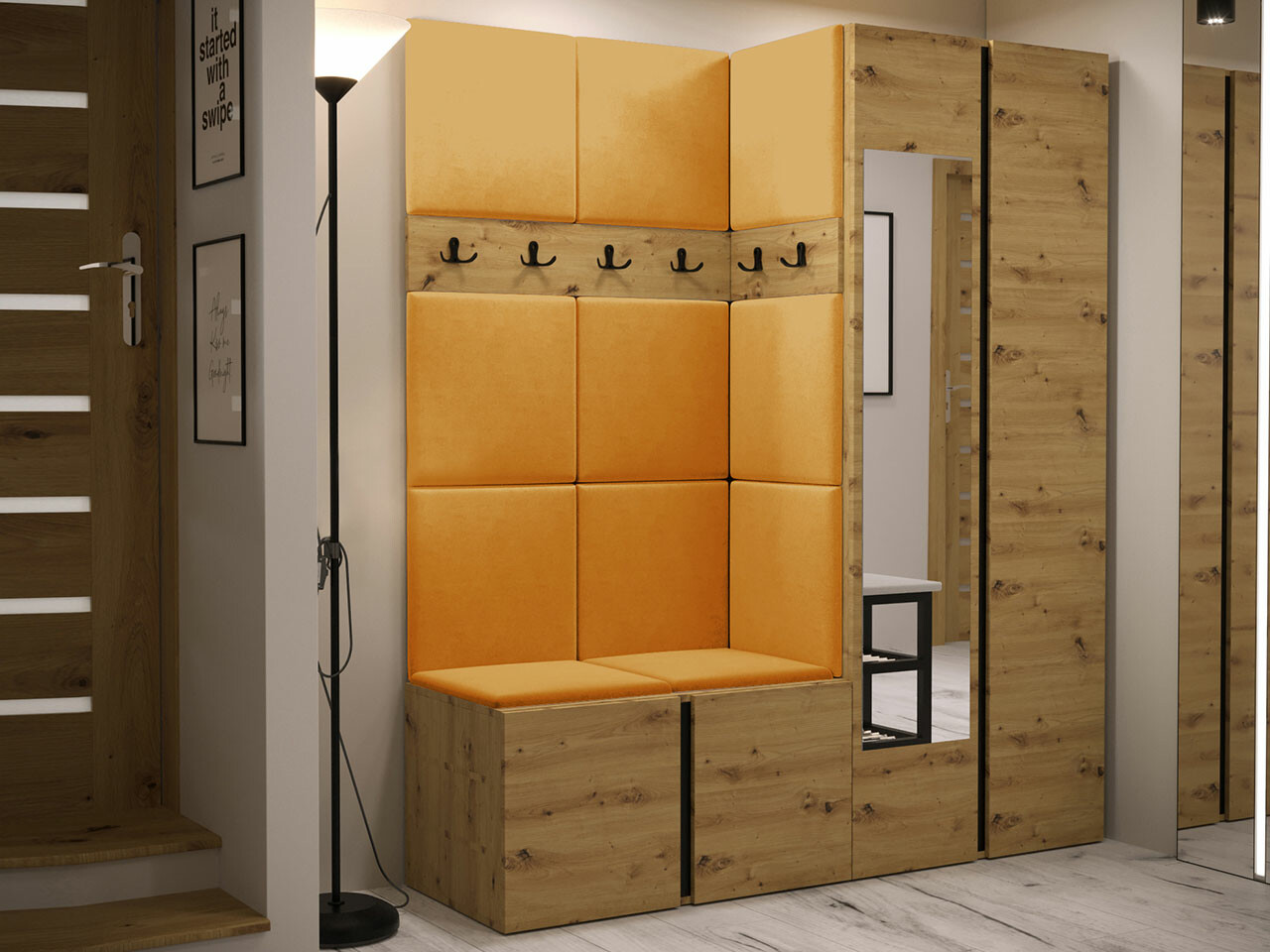 Előszoba garnitúra Hartford 278 (Artisan tölgy)