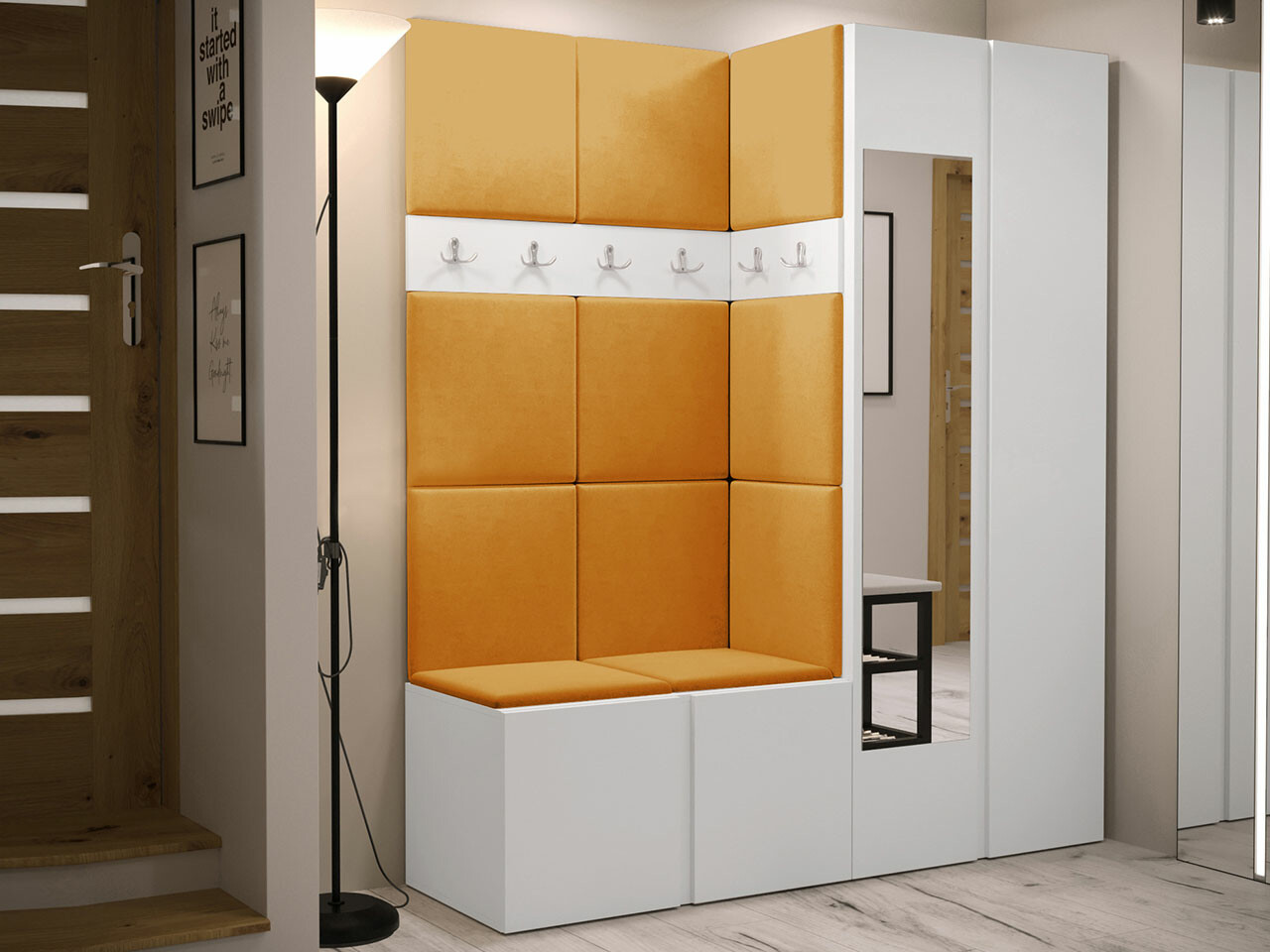 Előszoba garnitúra Hartford 278 (Fehér)