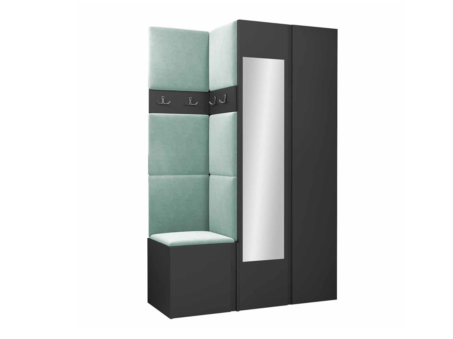 Előszoba garnitúra Pinis XXVI (Grafit)