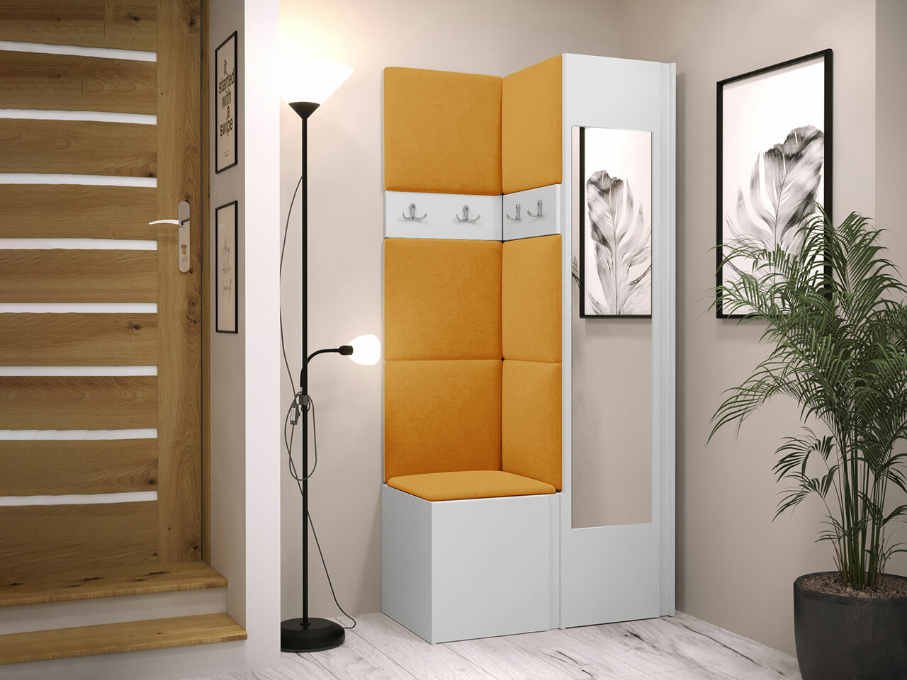 Előszoba garnitúra Hartford 354 (Fehér)