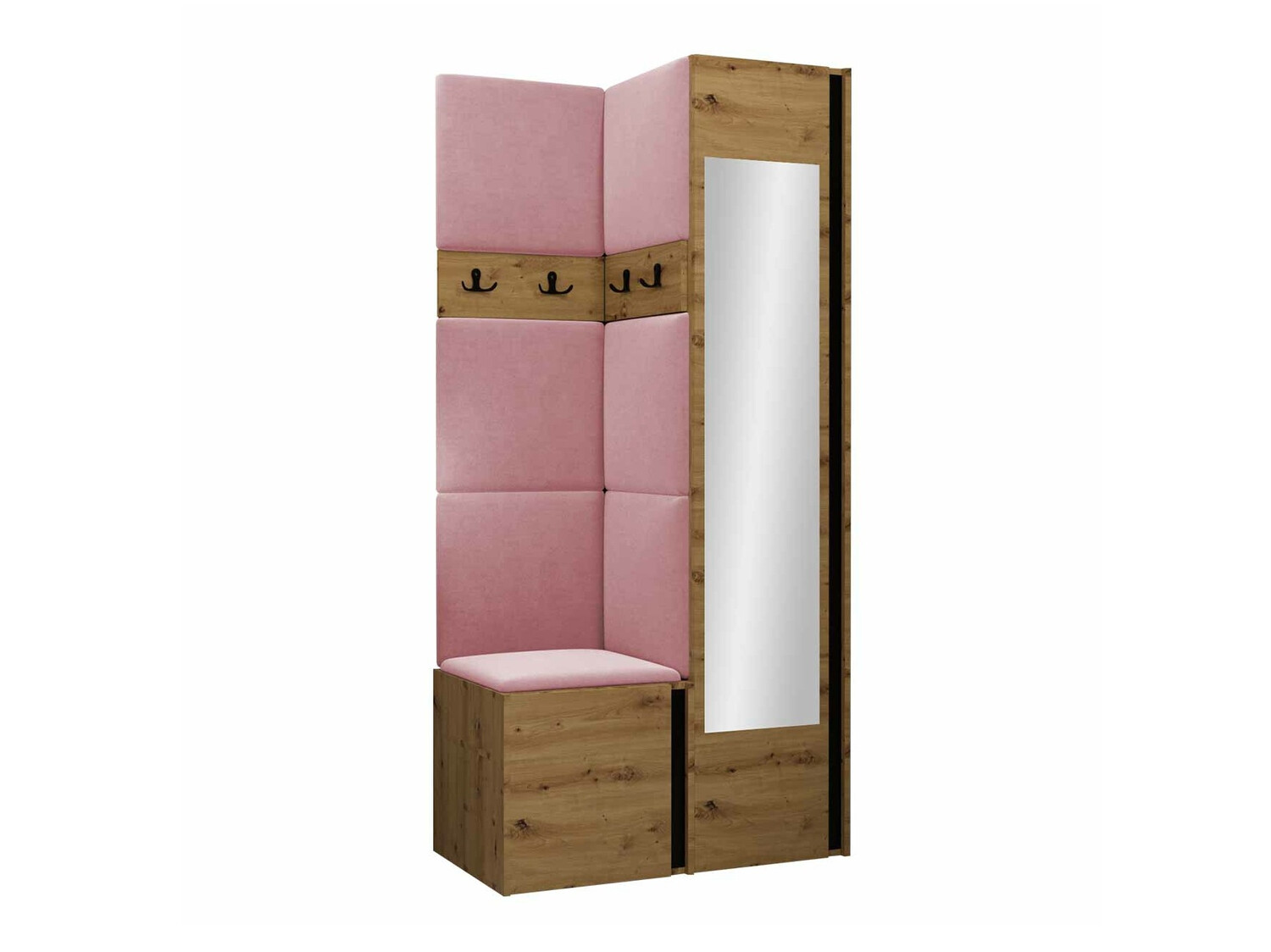 Előszoba garnitúra Hartford 354 (Artisan tölgy + Fekete)