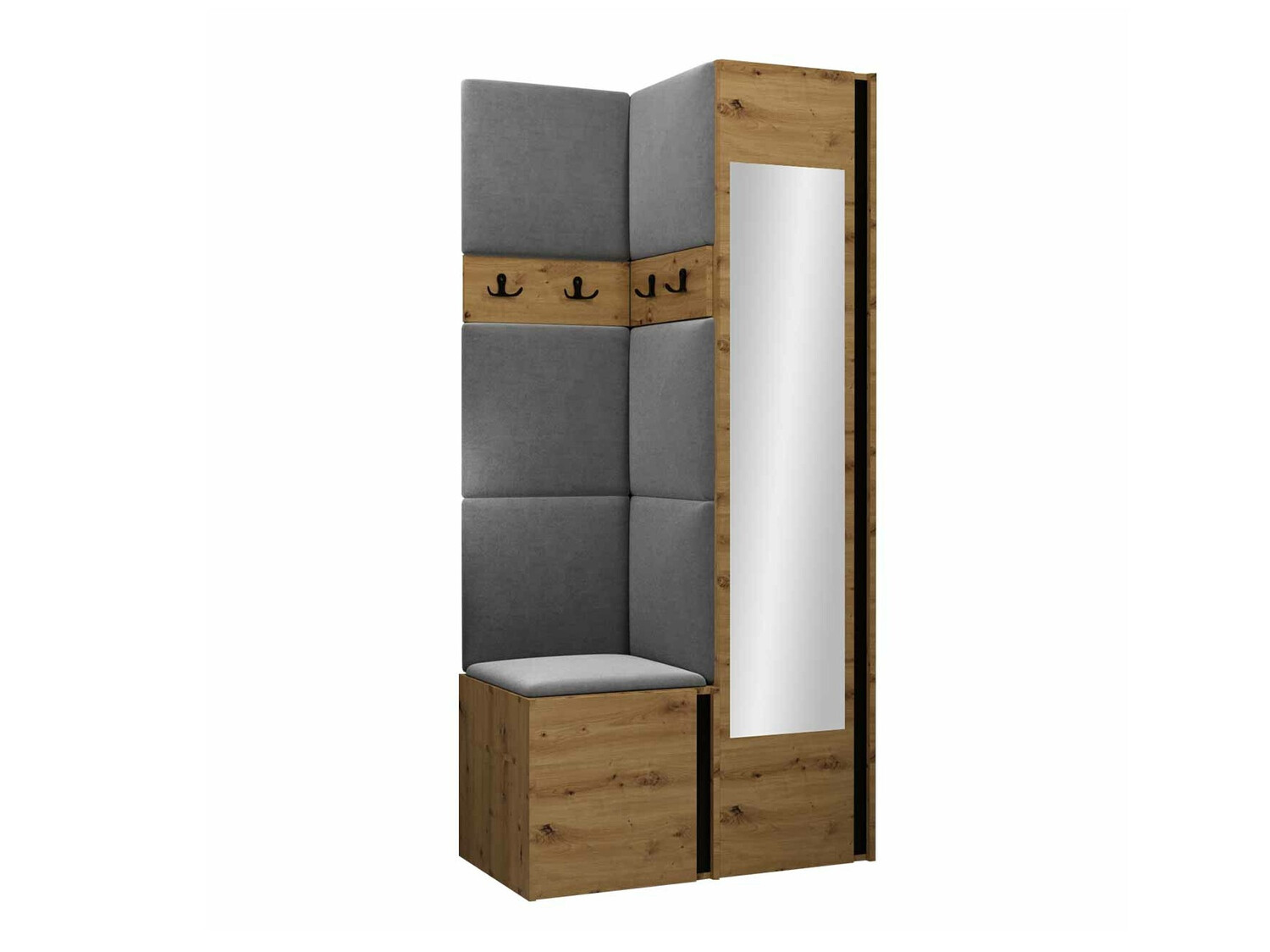 Előszoba garnitúra Hartford 354 (Artisan tölgy + Fekete)