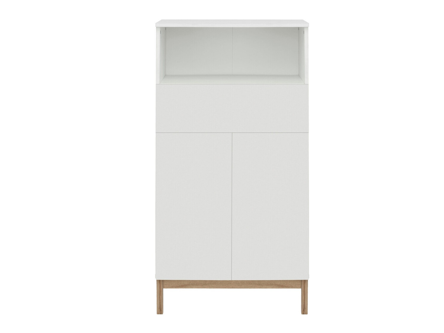 Álló fürdőszoba szekrény Tolcami 104 (Fehér + Tölgy)