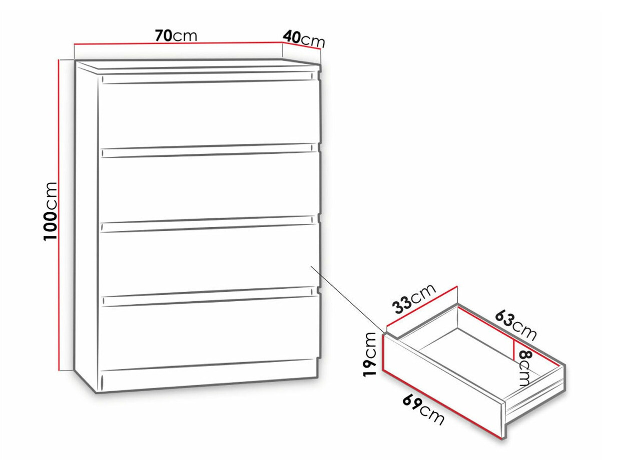 Komód Comfivo Structor I (Fekete)