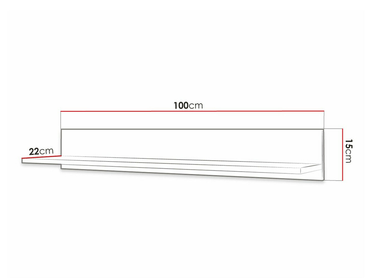 Polc Elblaru 129 (Fehér)