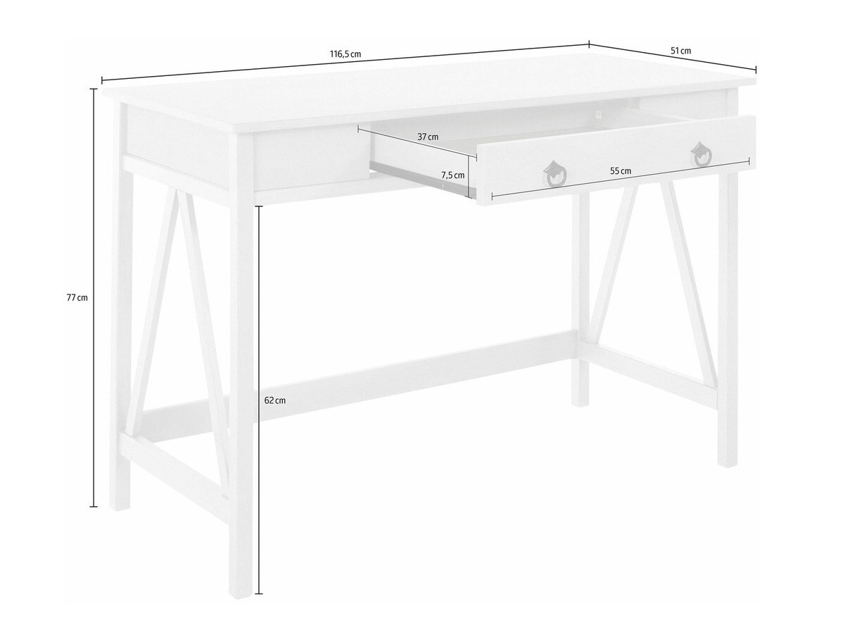 Íróasztal Denton 421 (Világosbarna)