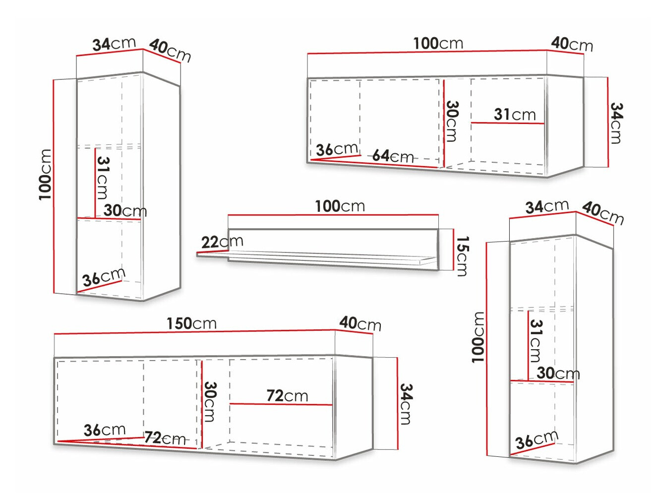 Nappali szett Anulio II (Fekete)