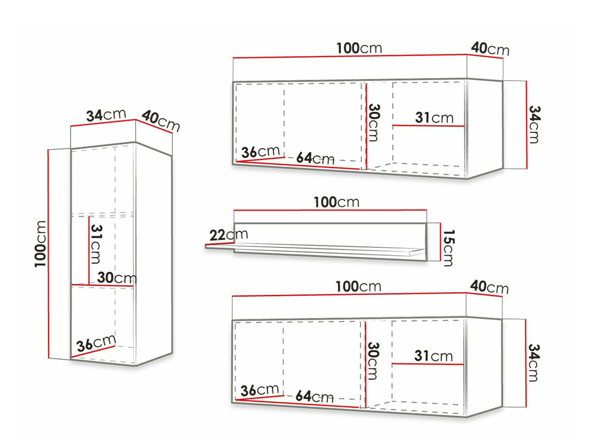 Nappali szett Anulio III (Fehér)