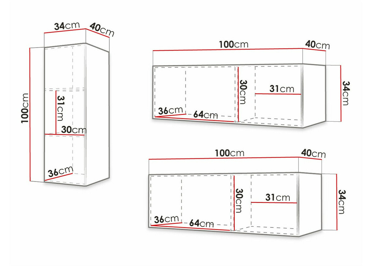 Nappali szett Anulio VI (Fehér)