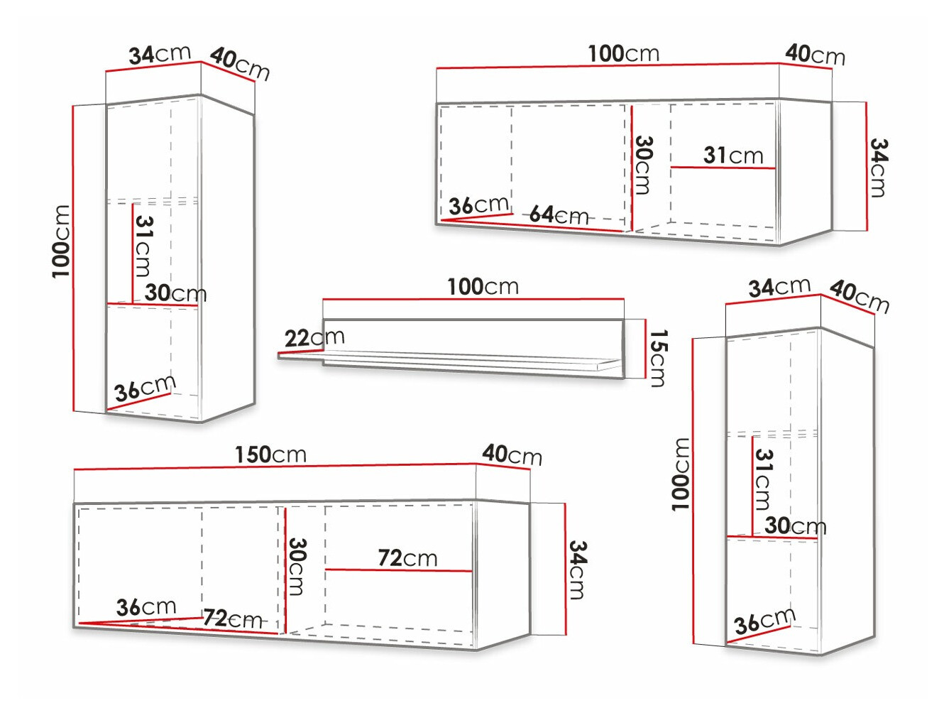 Nappali szett Elblaru 119 (Fekete)