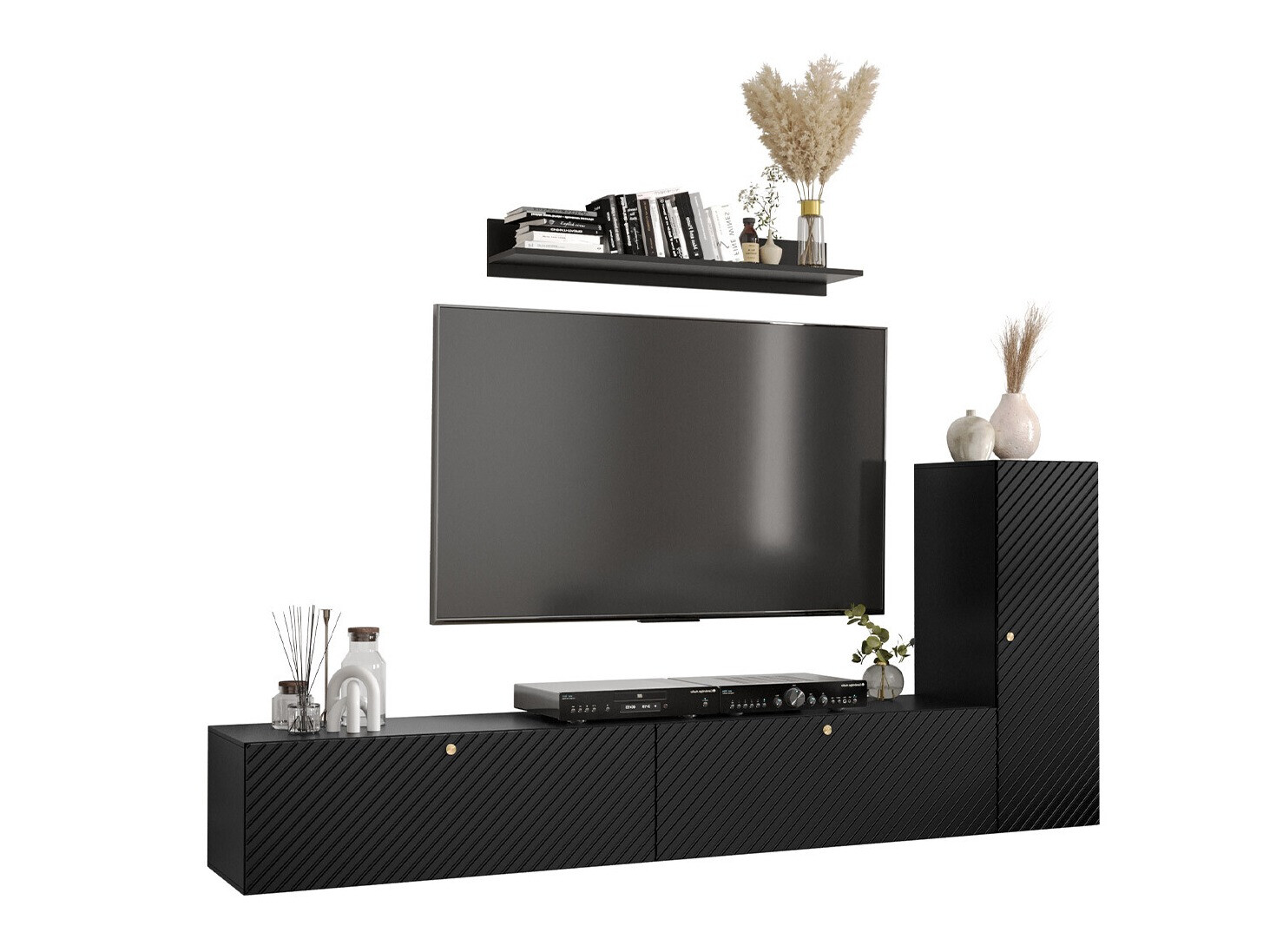 Nappali szett Elblaru 120 (Fekete)