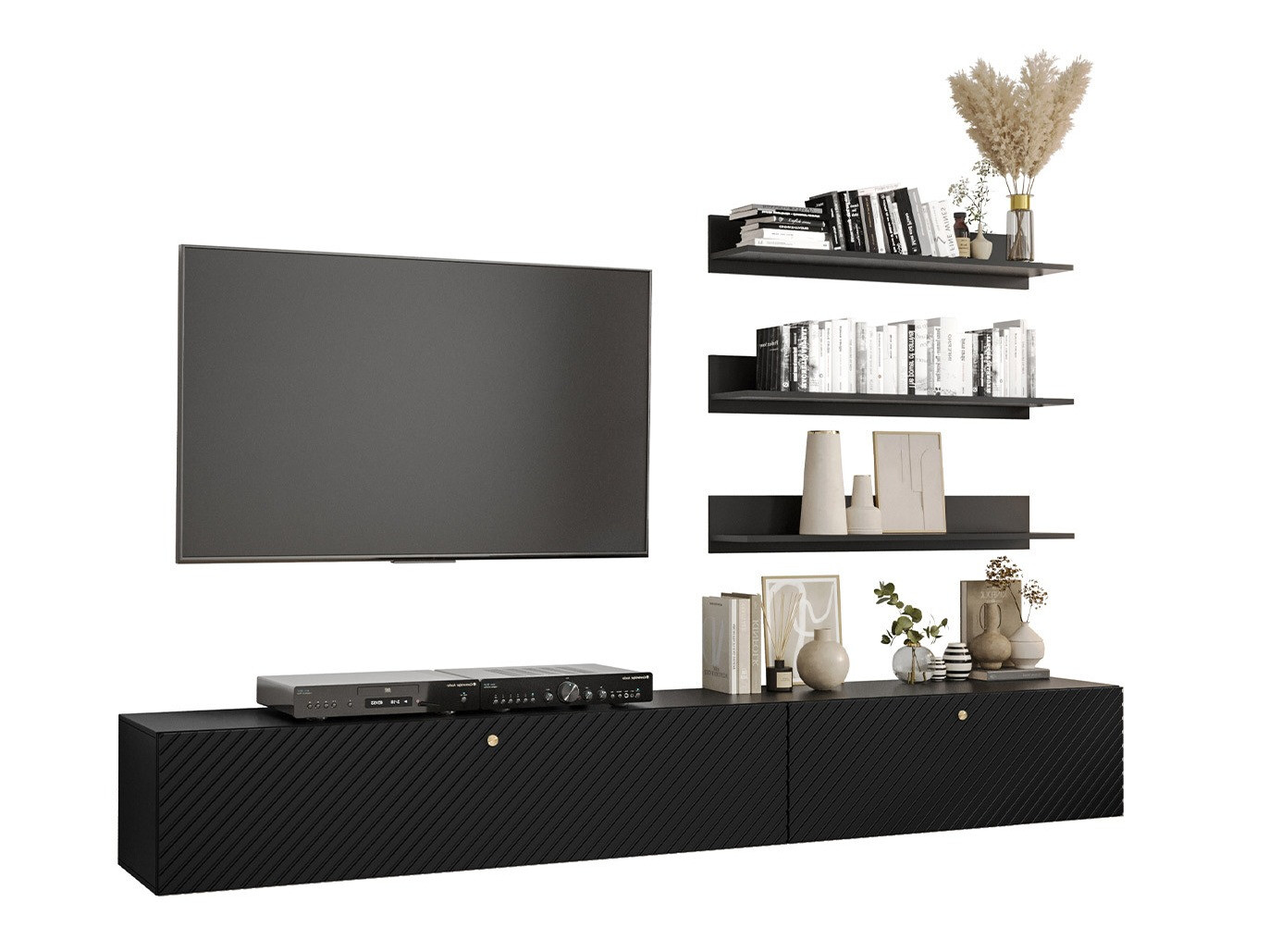 Nappali szett Elblaru 125 (Fekete)