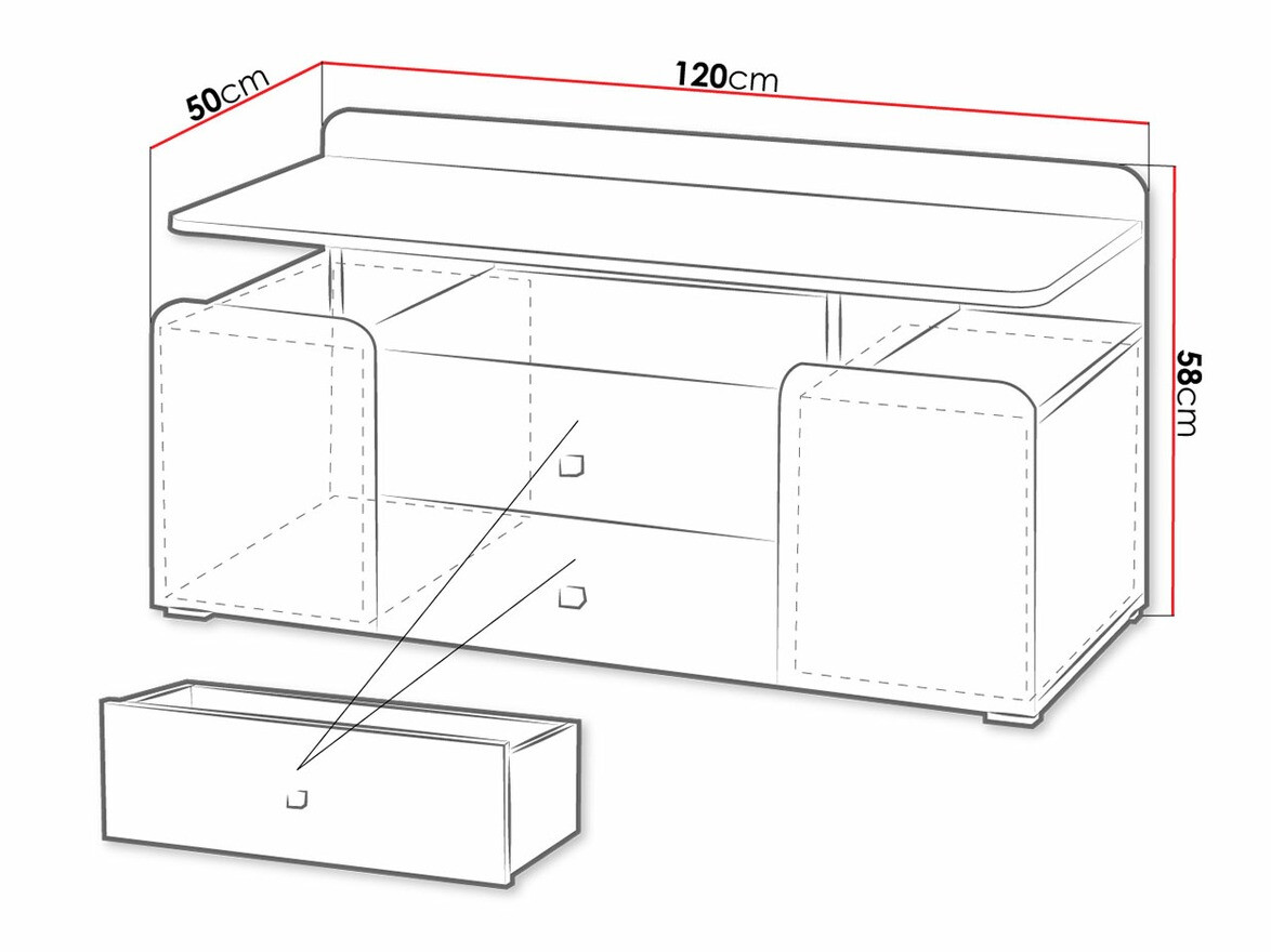 TV-állvány Omaha N126