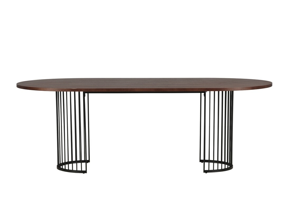 Asztal Dallas 3276 (Dió + Fekete)