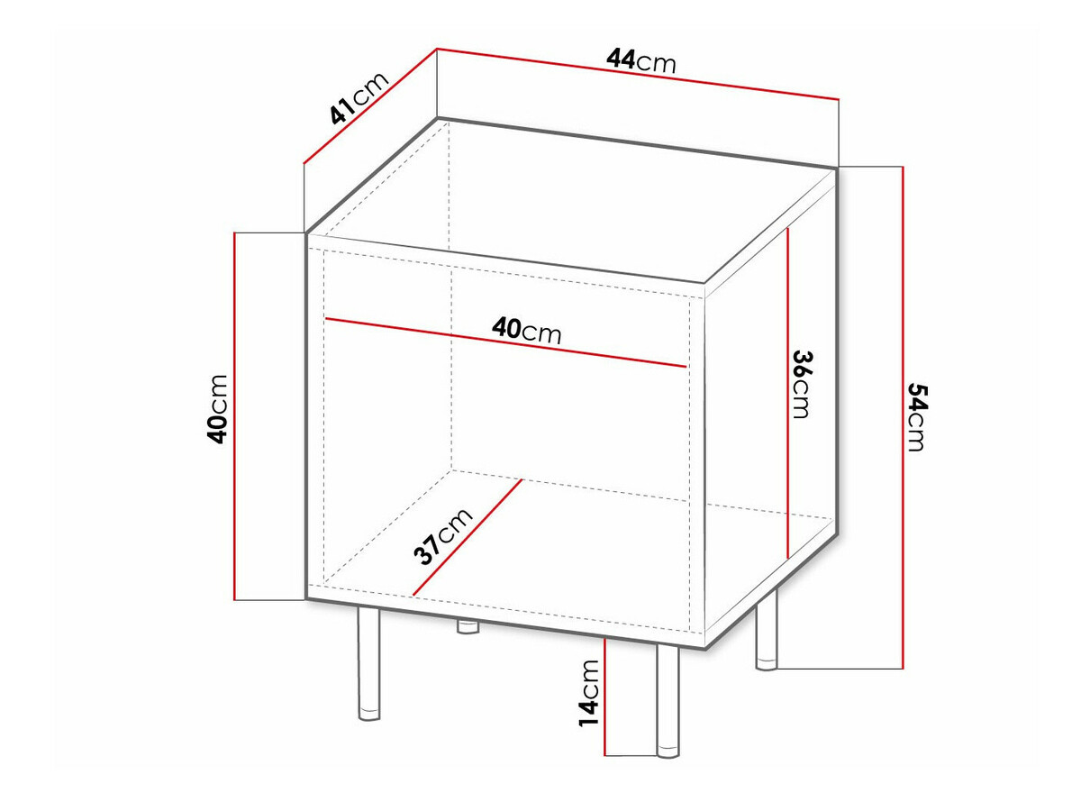 Éjjeliszekrény szett Charlotte 172 (Fekete + Aranysárga)