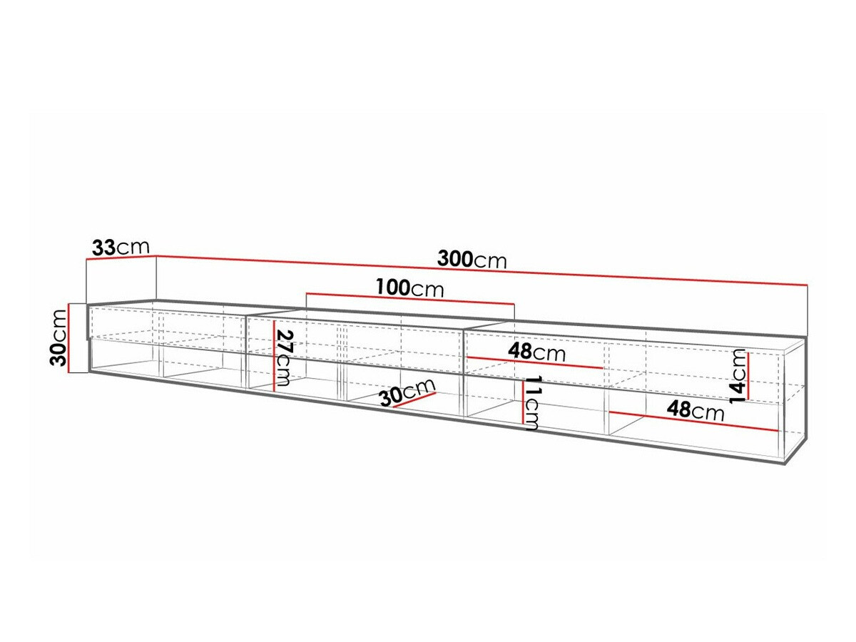 TV-állvány Sarasota 144 (Fehér + Fényes fehér)