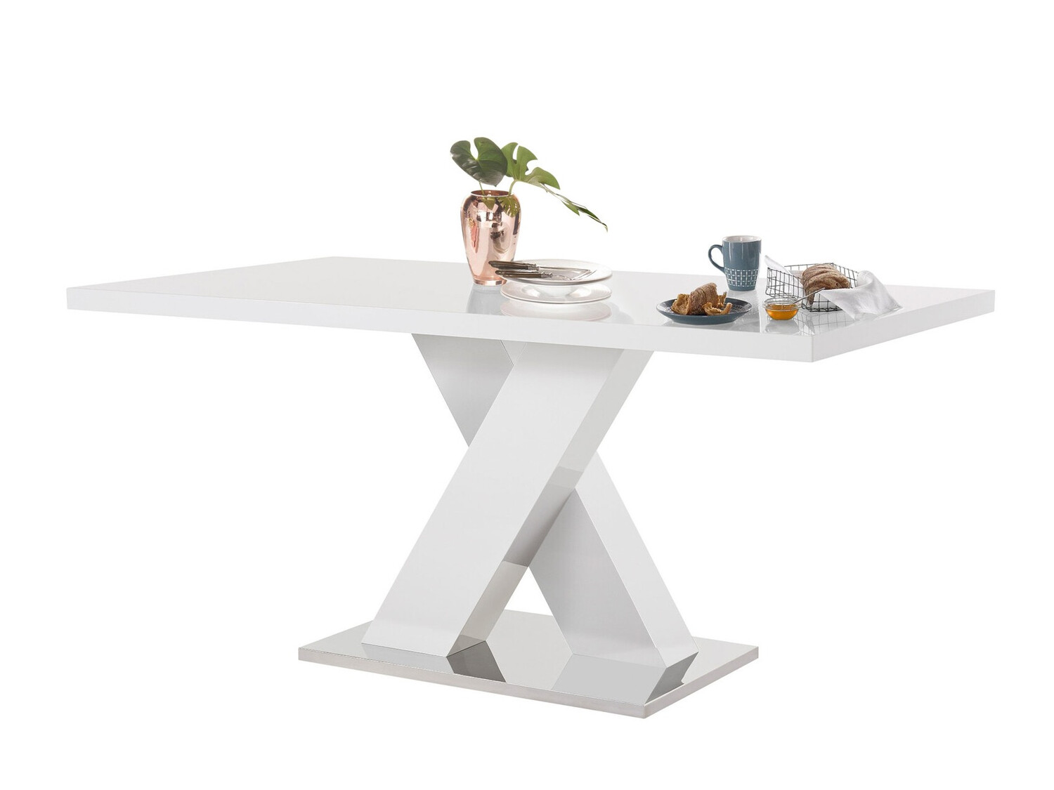 Asztal Denton 1084 (Fényes fehér)