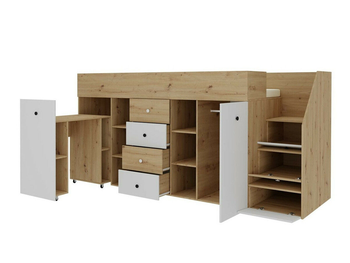 Galériaágy Hartford 361 (Artisan tölgy + Fehér)